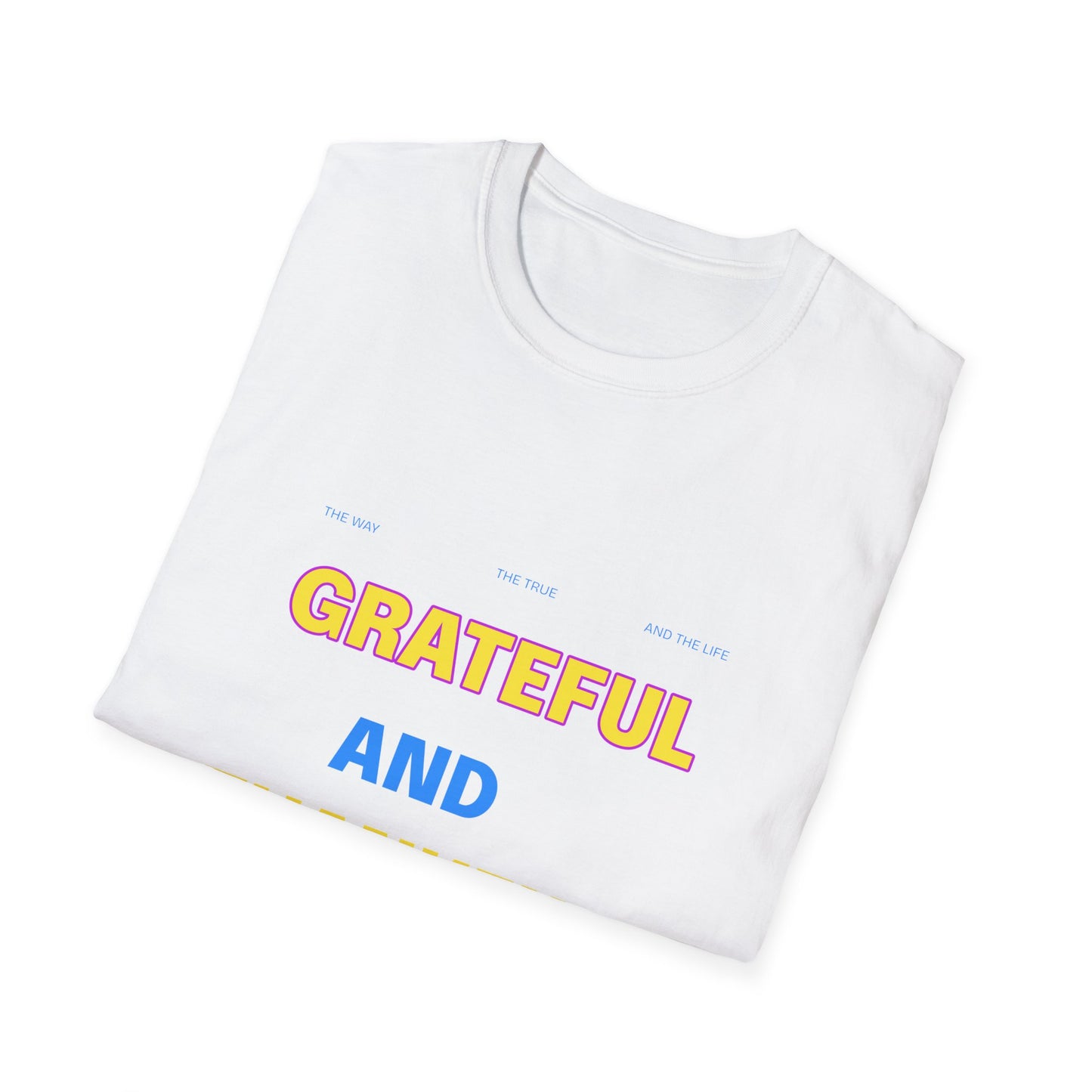 Grateful and Thankful Christian T-Shirt, Inspirational Tee, Faith Apparel, Gifts for Believers, Church Events, Casual Wear, [...]