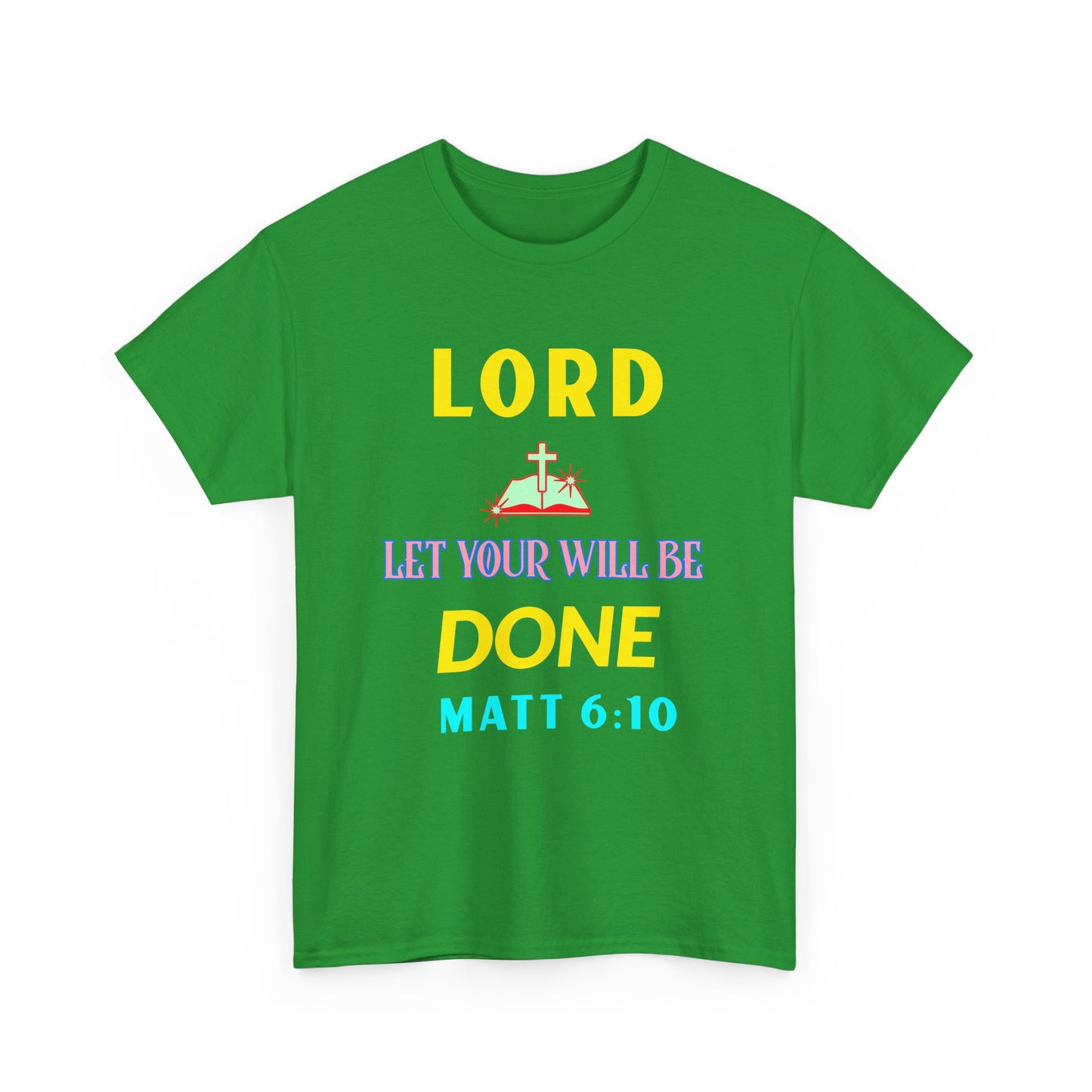Inspirational Unisex Heavy Cotton Tee - 'Let Your Will Be Done' Design