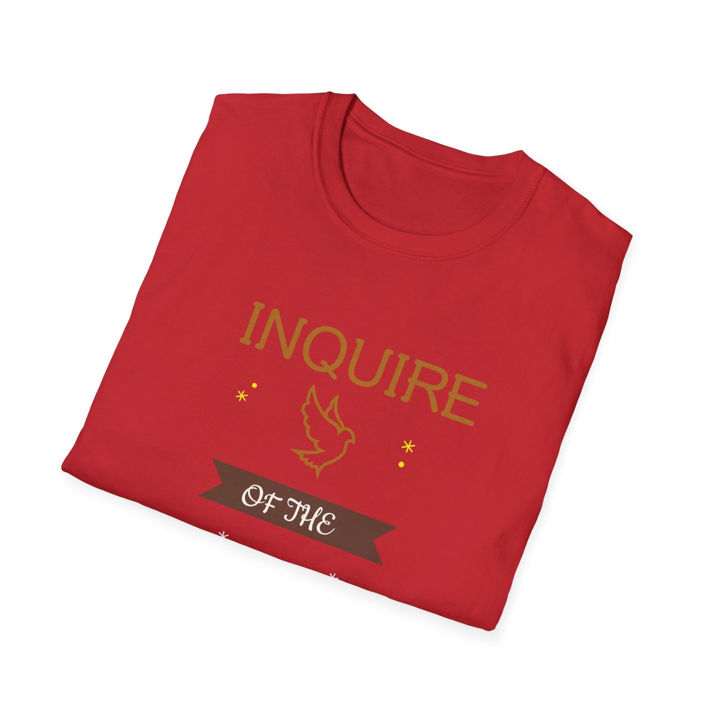 Inquire of the Lord T-Shirt - Unisex Softstyle Tee with Proverbs 3:5-6