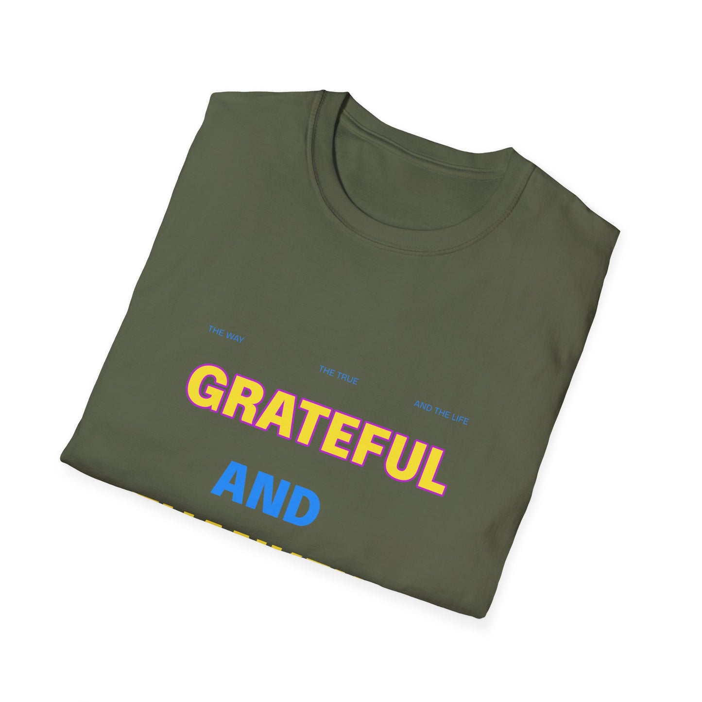 Grateful and Thankful Christian T-Shirt, Inspirational Tee, Faith Apparel, Gifts for Believers, Church Events, Casual Wear, [...]