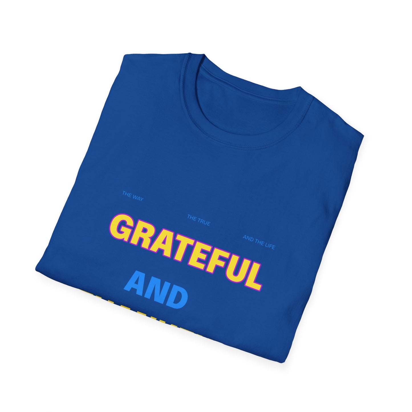 Grateful and Thankful Christian T-Shirt, Inspirational Tee, Faith Apparel, Gifts for Believers, Church Events, Casual Wear, [...]