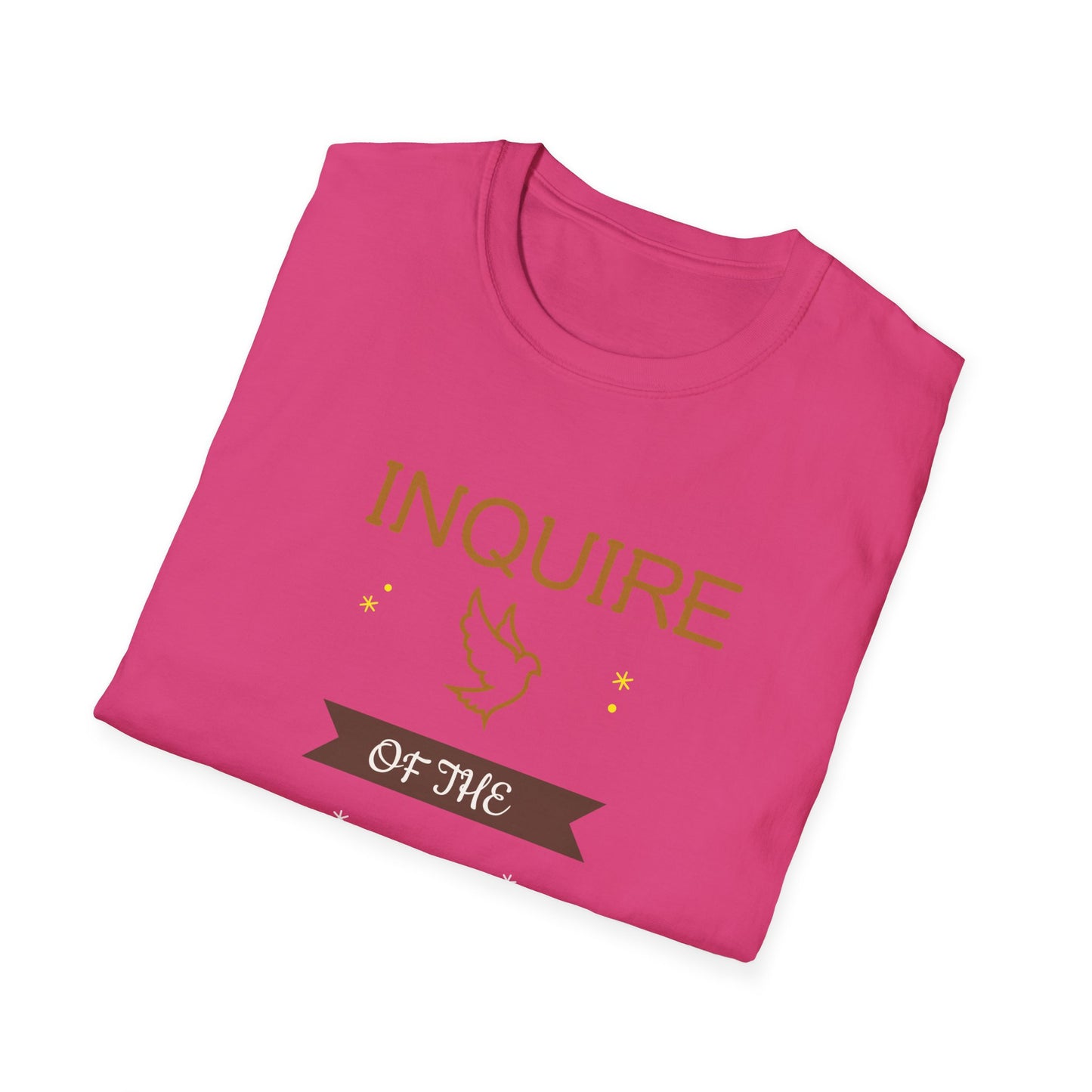 Inquire of the Lord T-Shirt - Unisex Softstyle Tee with Proverbs 3:5-6