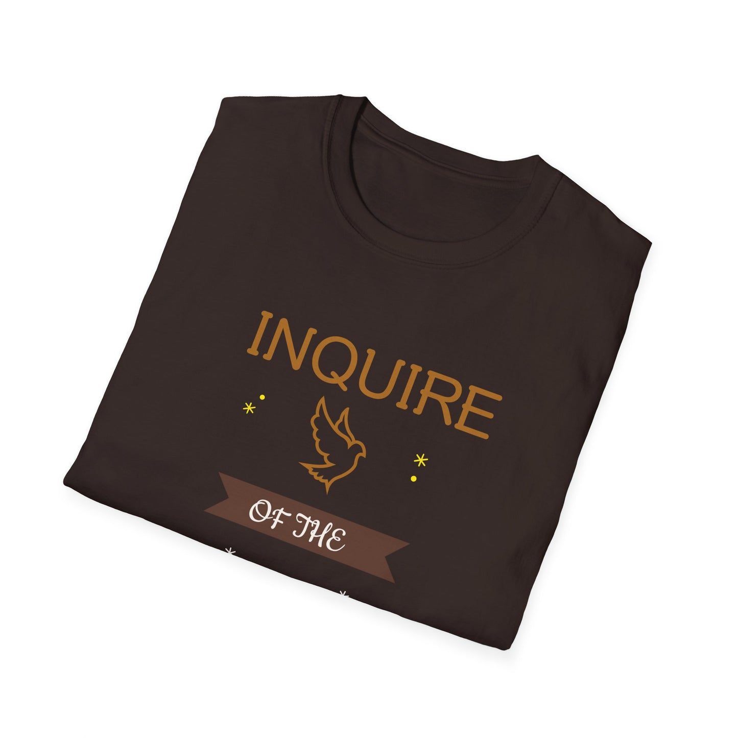 Inquire of the Lord T-Shirt - Unisex Softstyle Tee with Proverbs 3:5-6