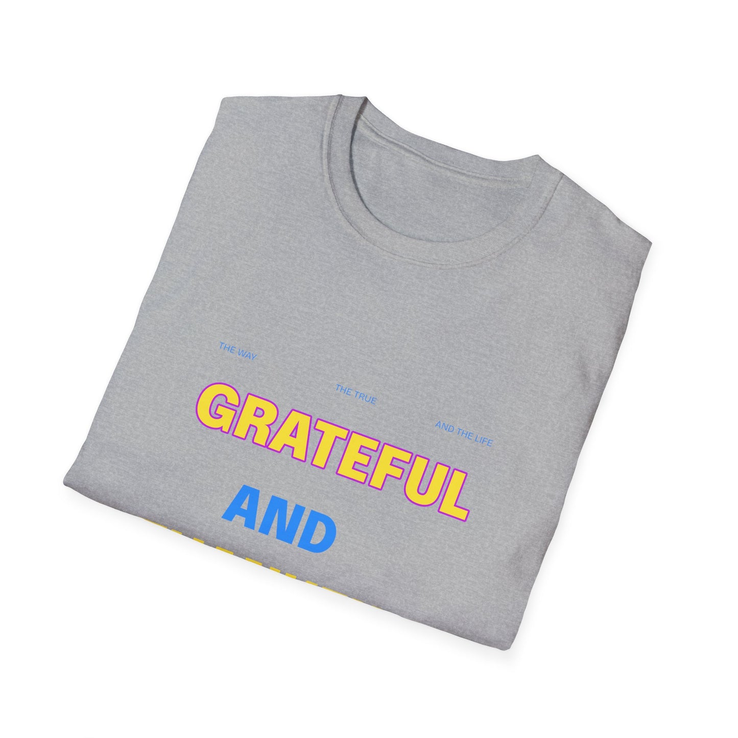 Grateful and Thankful Christian T-Shirt, Inspirational Tee, Faith Apparel, Gifts for Believers, Church Events, Casual Wear, [...]