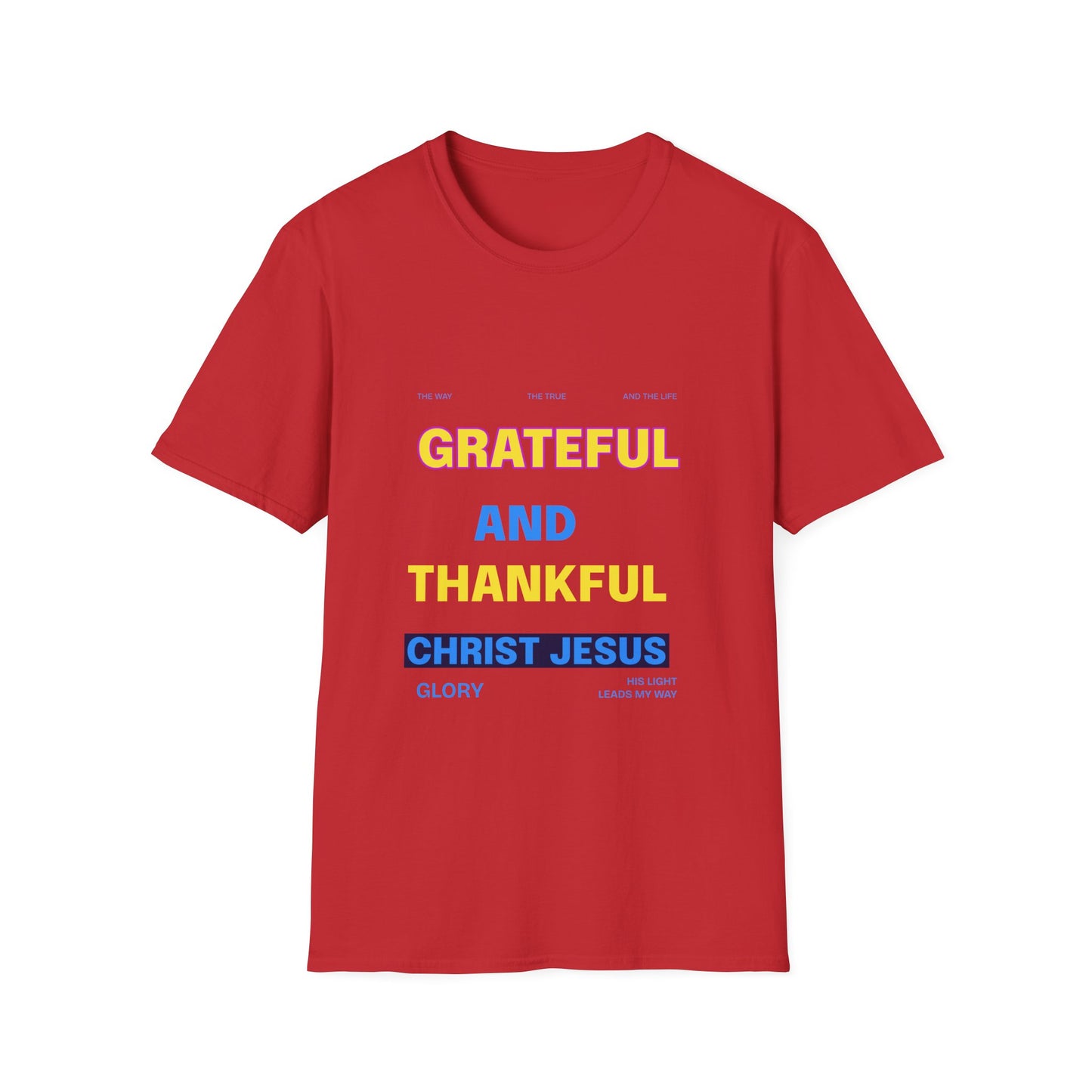 Grateful and Thankful Christian T-Shirt, Inspirational Tee, Faith Apparel, Gifts for Believers, Church Events, Casual Wear, [...]