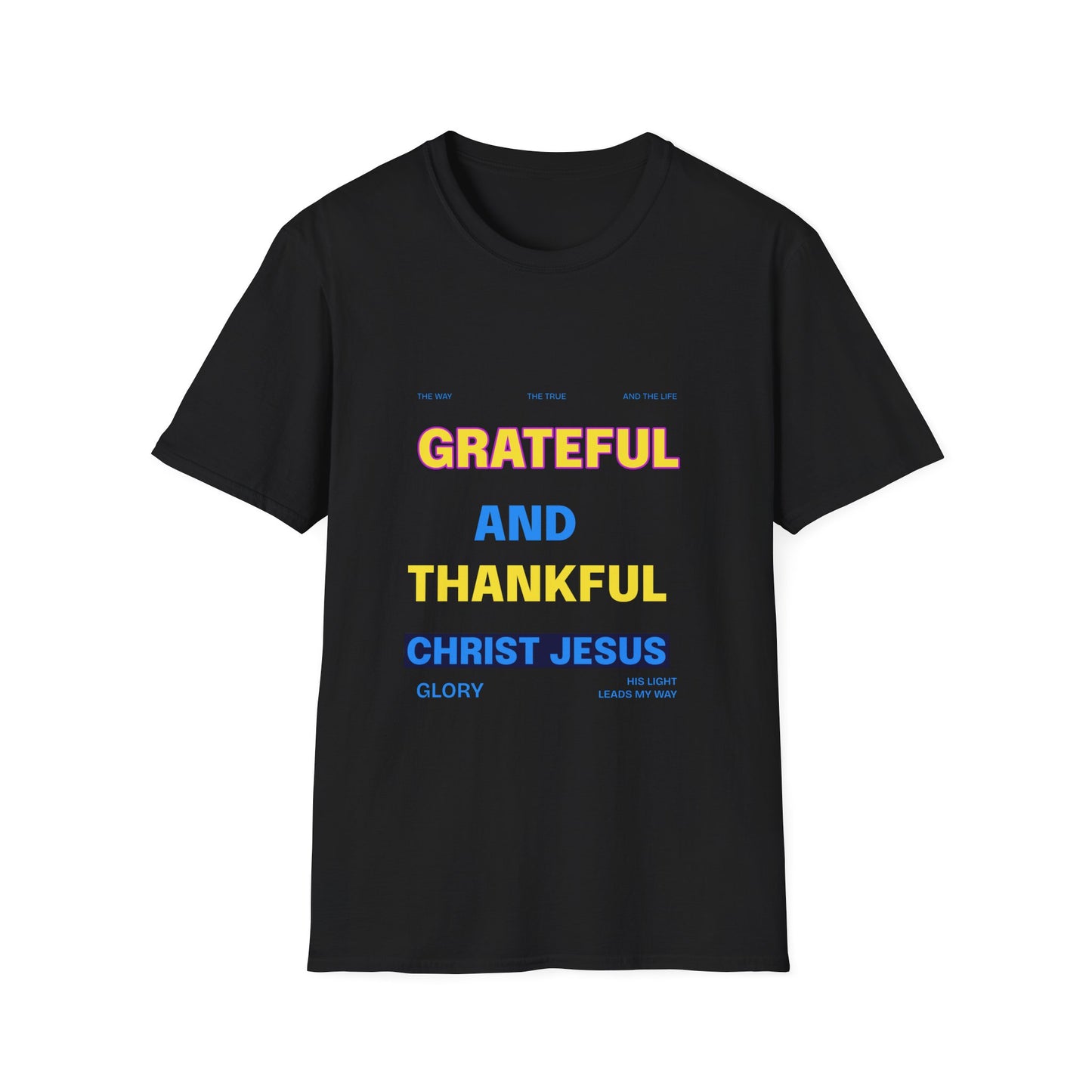 Grateful and Thankful Christian T-Shirt, Inspirational Tee, Faith Apparel, Gifts for Believers, Church Events, Casual Wear, [...]
