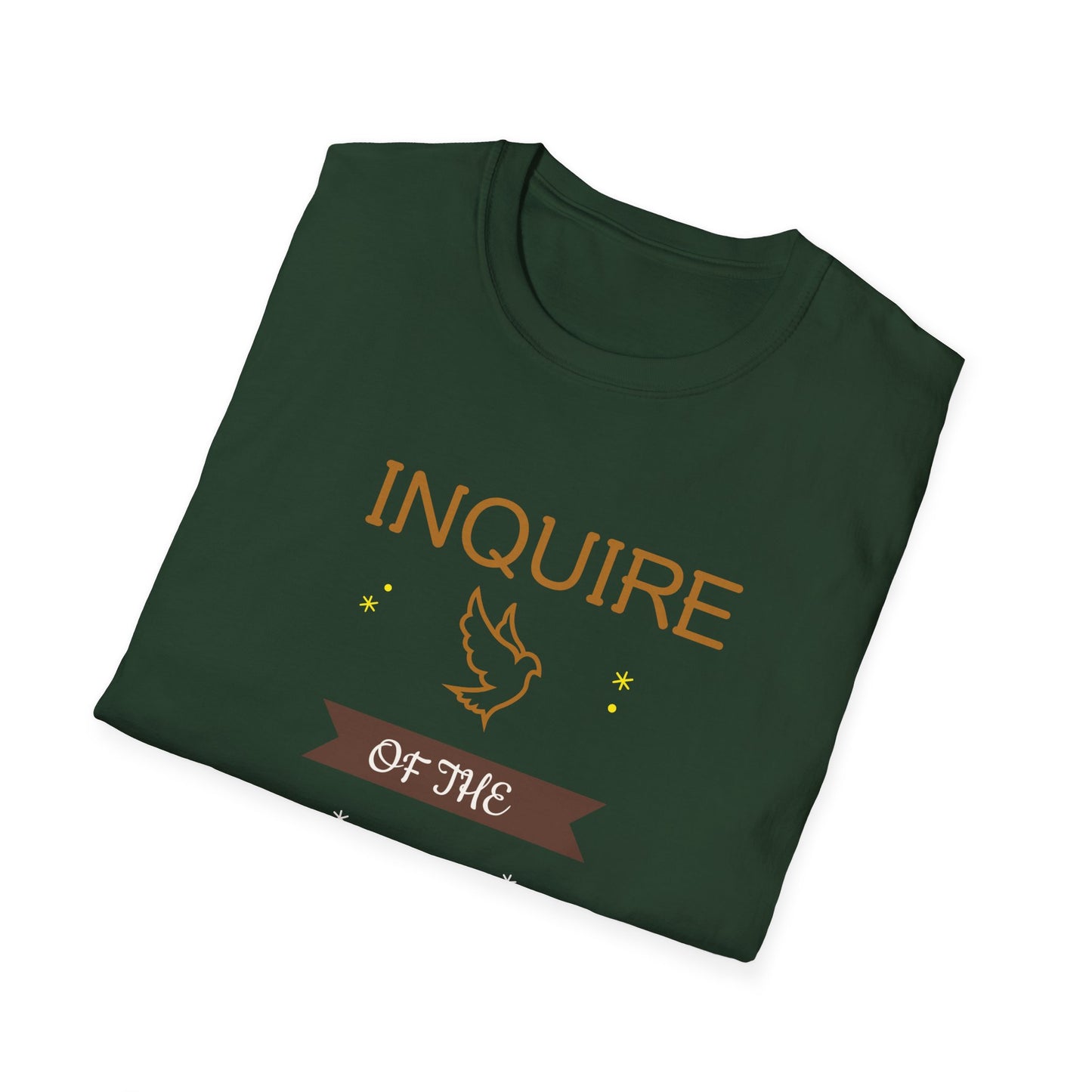 Inquire of the Lord T-Shirt - Unisex Softstyle Tee with Proverbs 3:5-6