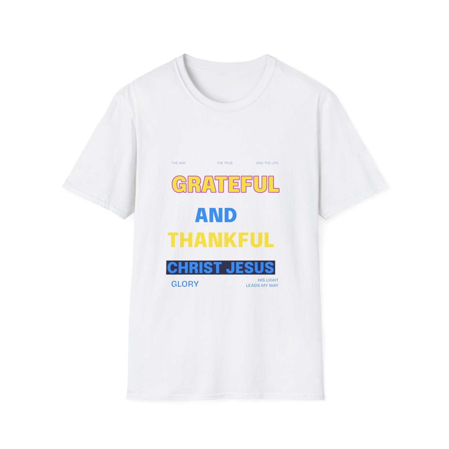 Grateful and Thankful Christian T-Shirt, Inspirational Tee, Faith Apparel, Gifts for Believers, Church Events, Casual Wear, [...]
