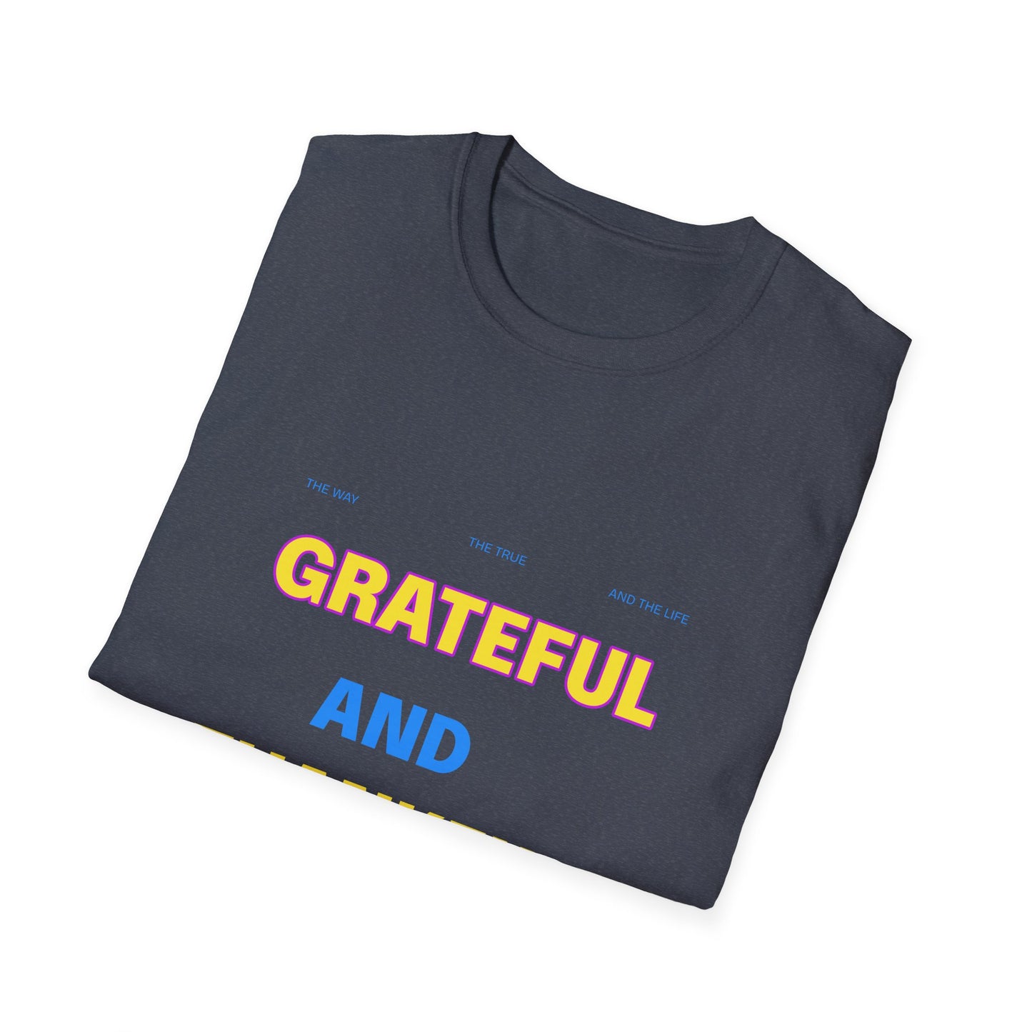 Grateful and Thankful Christian T-Shirt, Inspirational Tee, Faith Apparel, Gifts for Believers, Church Events, Casual Wear, [...]
